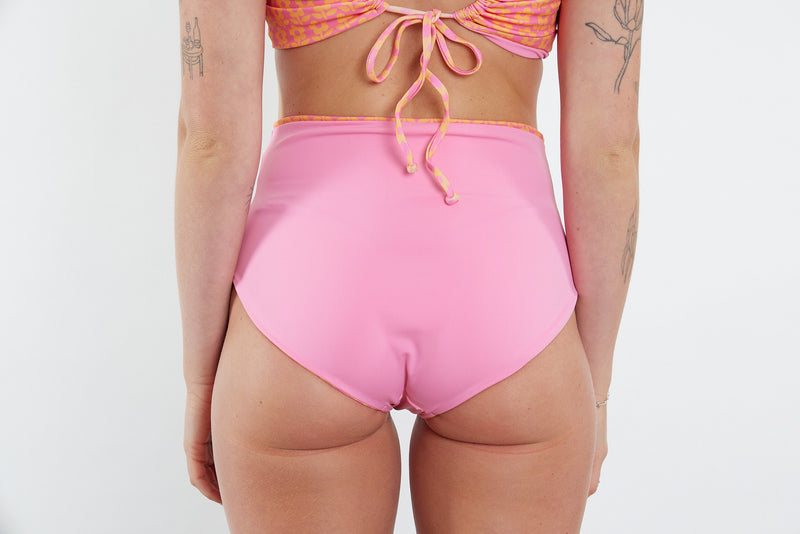 Abbie Recycled High Waist Bikini Bottom - Petal Print