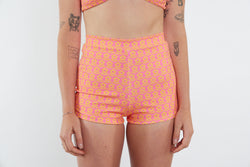 Nicole Recycled High Waist Swim Short - Petal Print