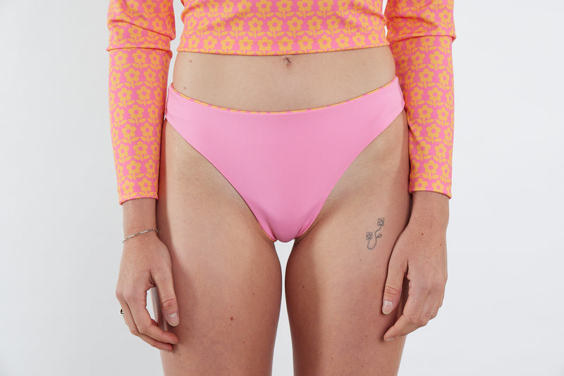 Taylor Recycled Mid Rise Bikini Bottom - Petal Print