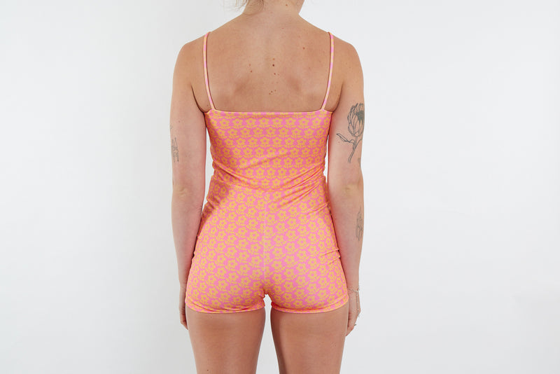 Alex Recycled Boyleg Full Piece Swimsuit - Petal Print