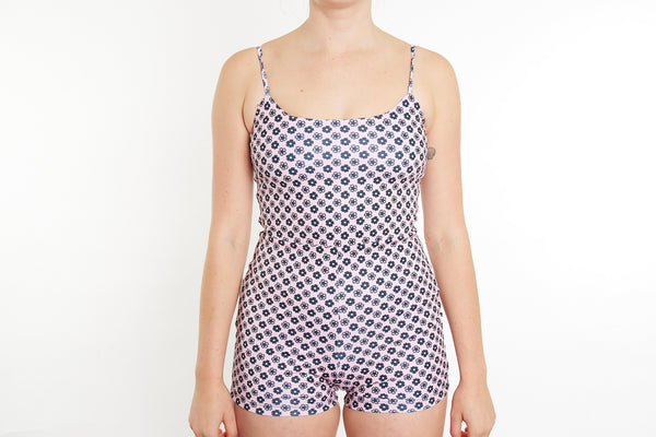 Alex Recycled Boyleg Full Piece Swimsuit - Seaside Daisy