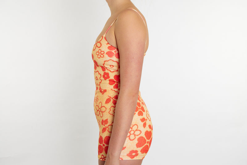 Alex Recycled Boyleg Full Piece Swimsuit - Towel Print