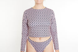Recycled Long Sleeve Rashie UPF50+ - Seaside Daisy