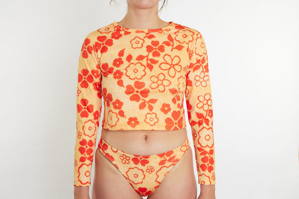 Recycled Long Sleeve Rashie UPF50+ - Towel Print