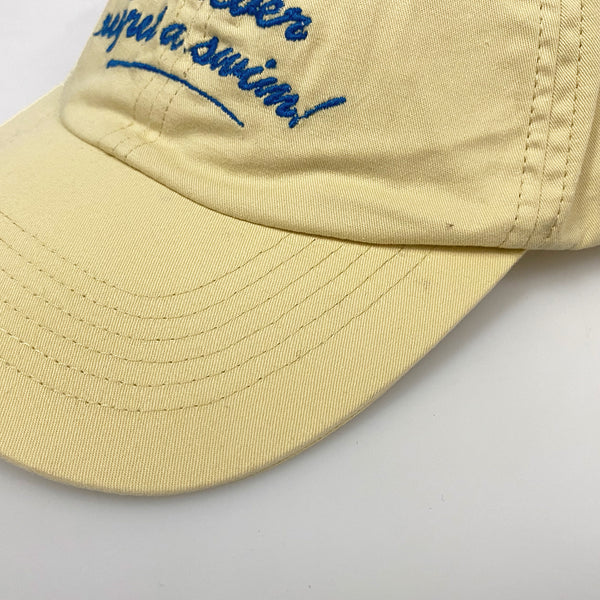 'You Never Regret a Swim' Yellow Cap - Seconds Sale