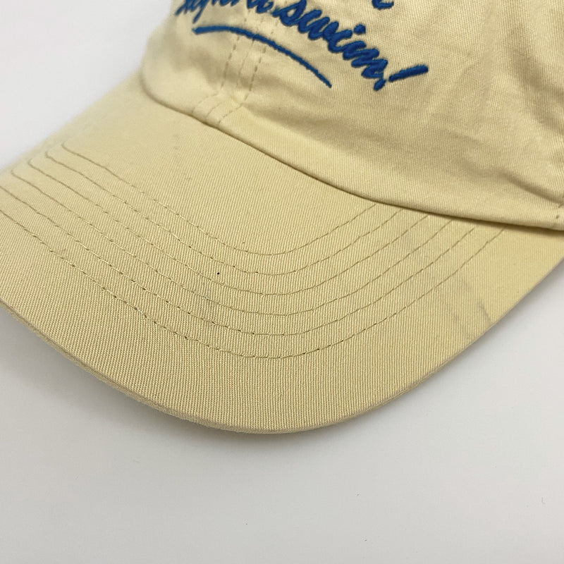 'You Never Regret a Swim' Yellow Cap - Seconds Sale