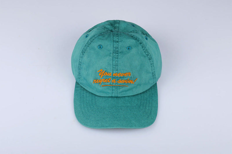 Green 'You Never Regret a Swim' Cap