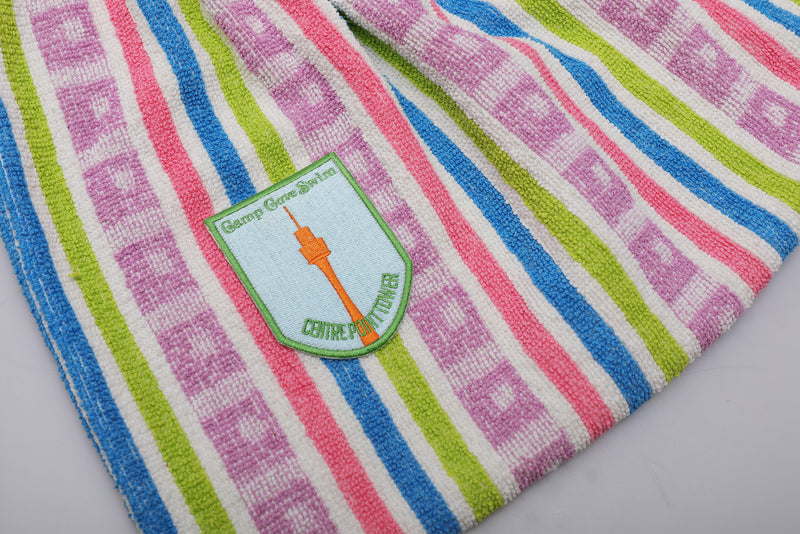 Vintage Towel Drawstring Back Pack - Multi Stripe