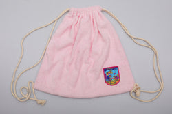 Vintage Towel Drawstring Back Pack - Pink Barrier Reef
