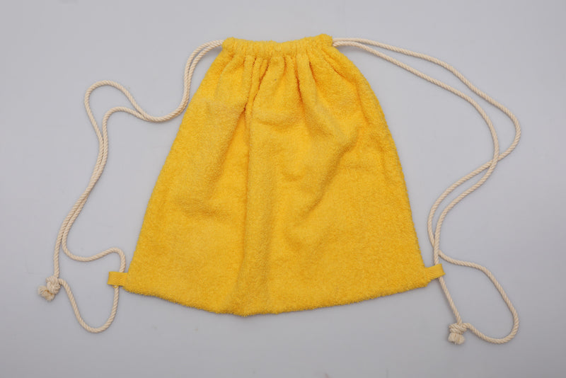 Vintage Towel Drawstring Back Pack - Yellow Uluru