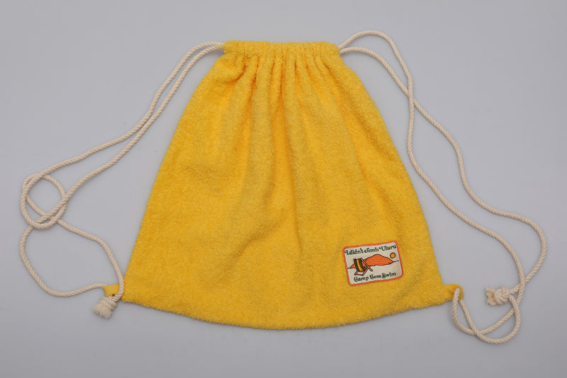 Vintage Towel Drawstring Back Pack - Yellow Uluru