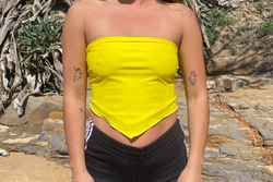 Bandana Top - Citrus Yellow