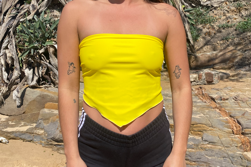 Bandana Top - Citrus Yellow