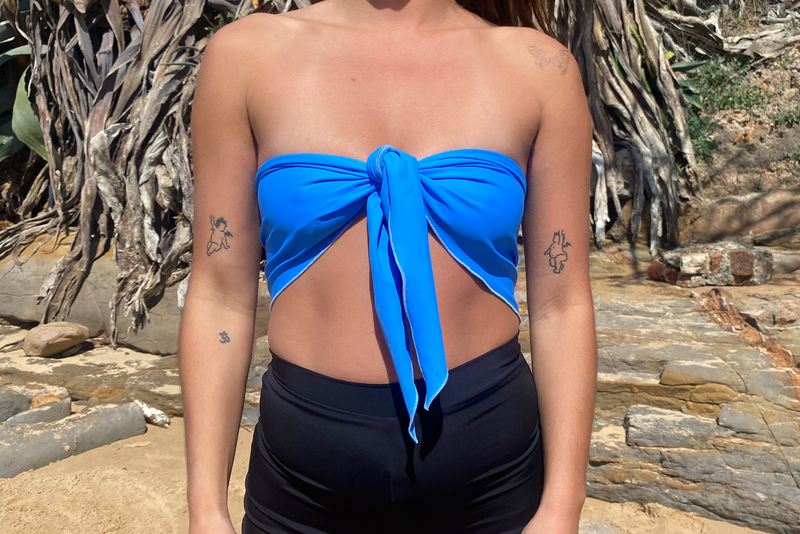 Bandana Top - Azure Blue