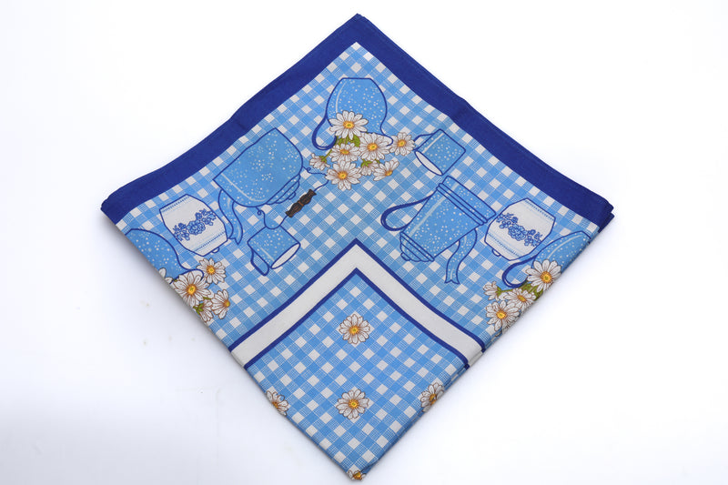 Tea Time Blue Gingham Table Cloth