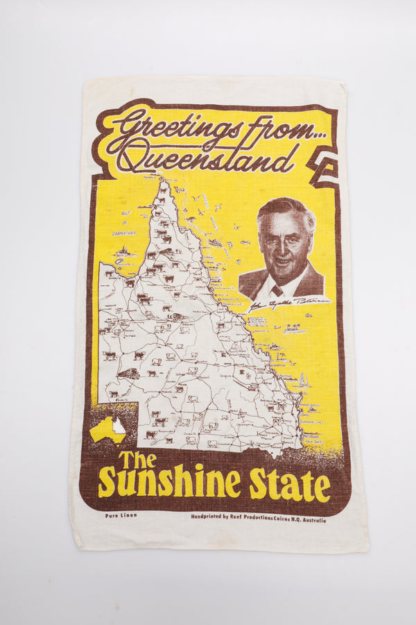 Greetings from Queensland Tea Towel