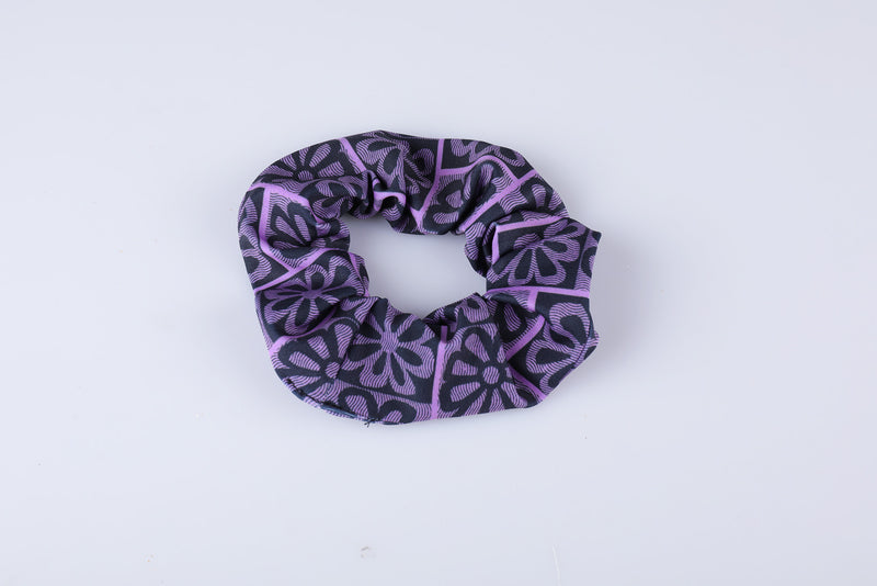 Recycled Scrunchie - Block Floral