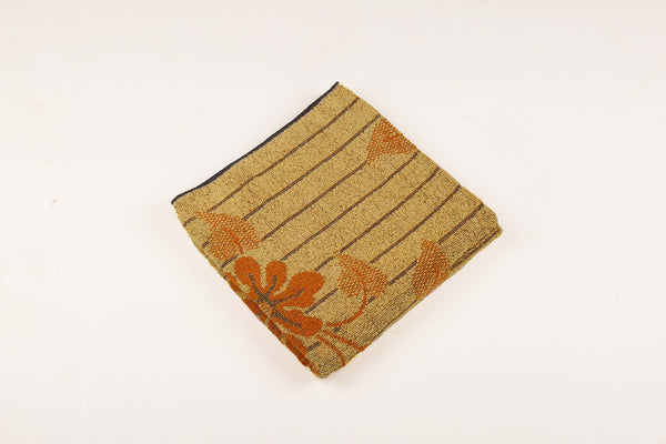 Multicolour Striped Floral Towel
