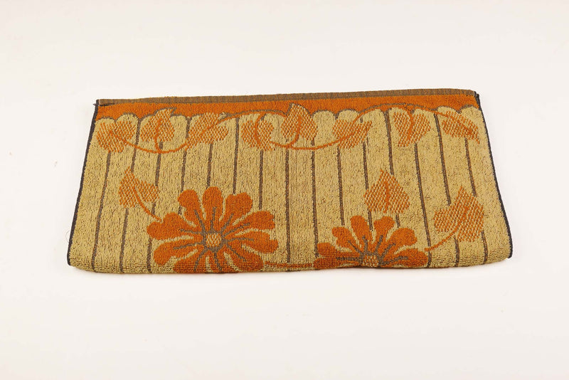 Multicolour Striped Floral Towel