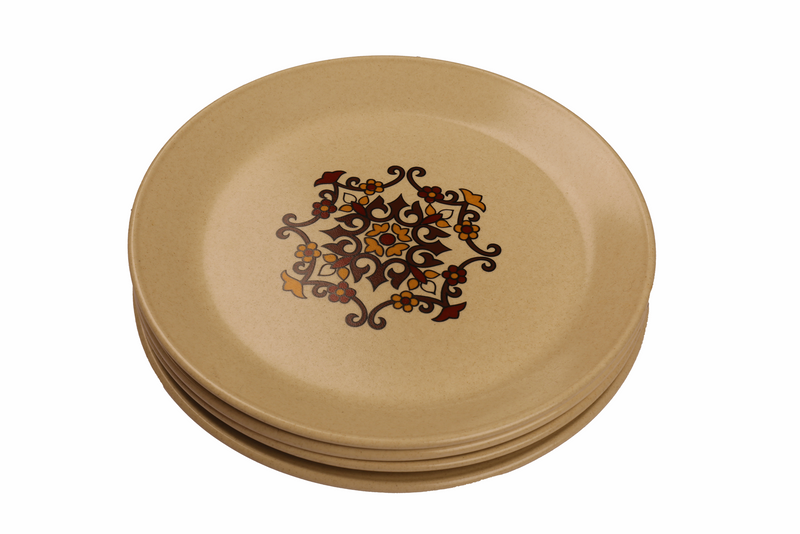 Floral Tile Lunch Plate Set