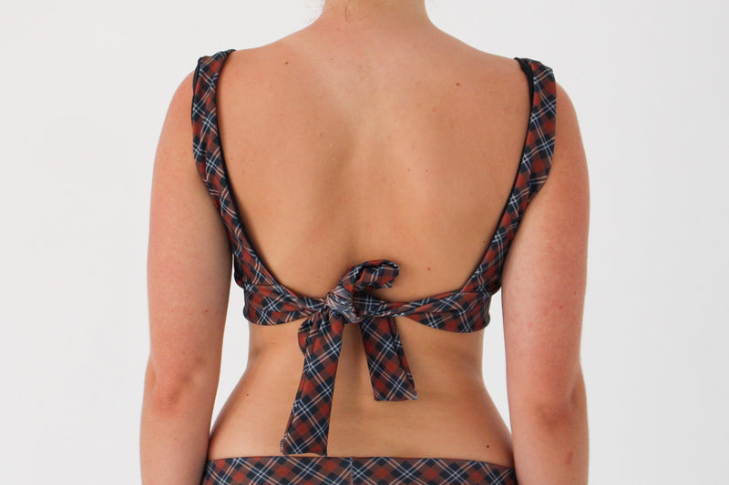 Amber Top - Dark Tartan