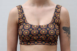 Amber Top - Midnight Retro Floral