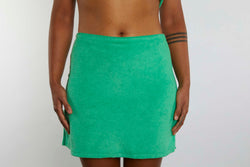 Activity Wear - Skort Green Terry Towelling