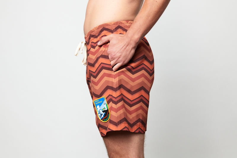 Recycled Brown Chevron Boardie