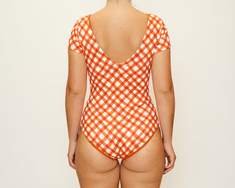 Tessa Full Piece - Brushstroke Gingham