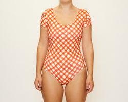 Tessa Full Piece - Brushstroke Gingham