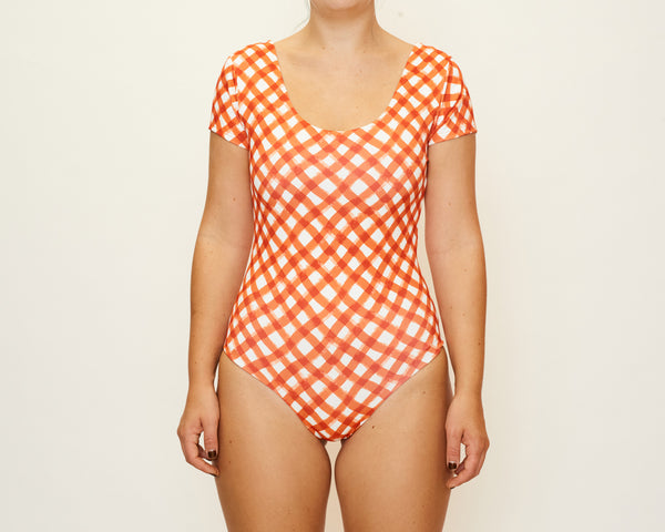 Tessa Full Piece - Brushstroke Gingham
