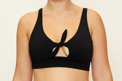 Madi Recycled Bikini Top - Recycled Black