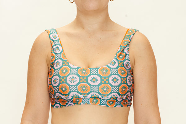 Amber Top - Daisy Checkerboard