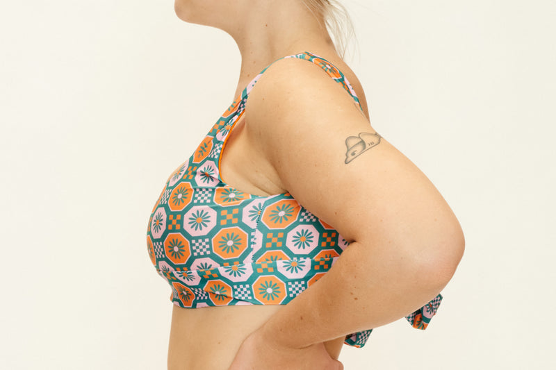 Amber Top - Daisy Checkerboard