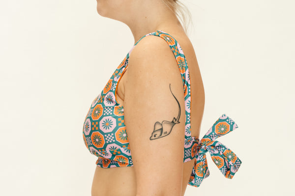 Amber Top - Daisy Checkerboard
