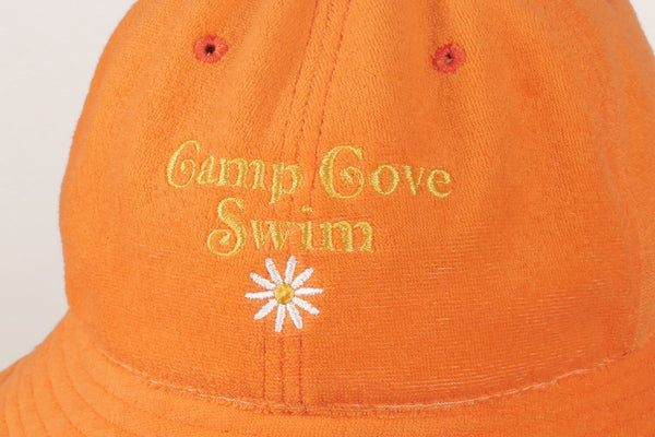 Orange Terry Bucket Hat