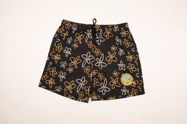 Black & Gold Daisy Boardie