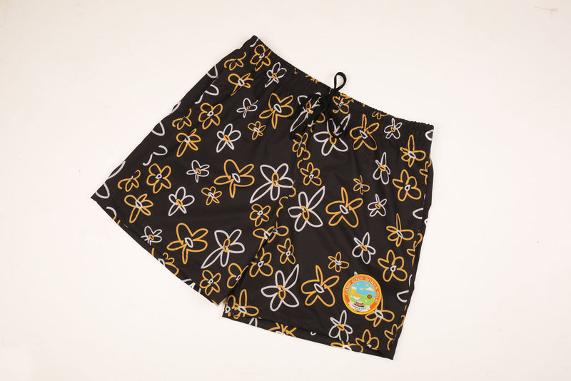 Black & Gold Daisy Boardie