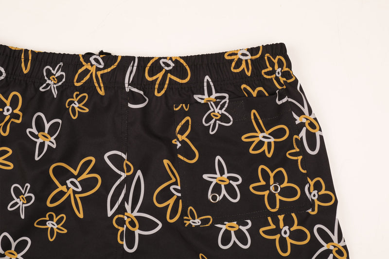 Black & Gold Daisy Boardie