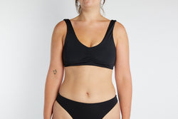 Eliza Recycled Bikini Top - Recycled Black