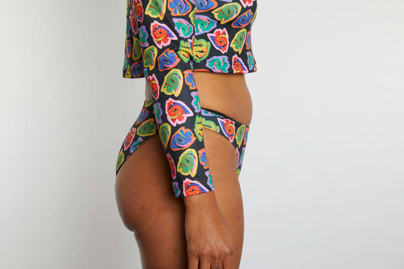 Taylor Recycled Mid Rise Bikini Bottom - Fishie