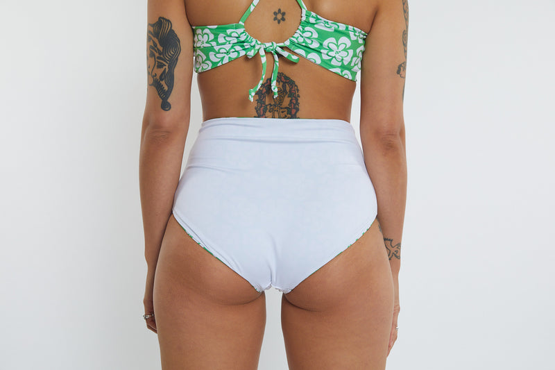 Abbie Recycled High Waist Bikini Bottom - Chunky Floral