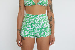 Nicole Recycled High Waist Swim Short - Chunky Floral