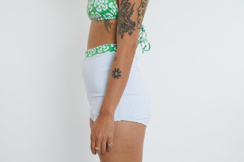 Nicole Recycled High Waist Swim Short - Chunky Floral