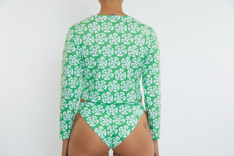 Recycled Long Sleeve Rashie UPF50+ - Chunky Floral