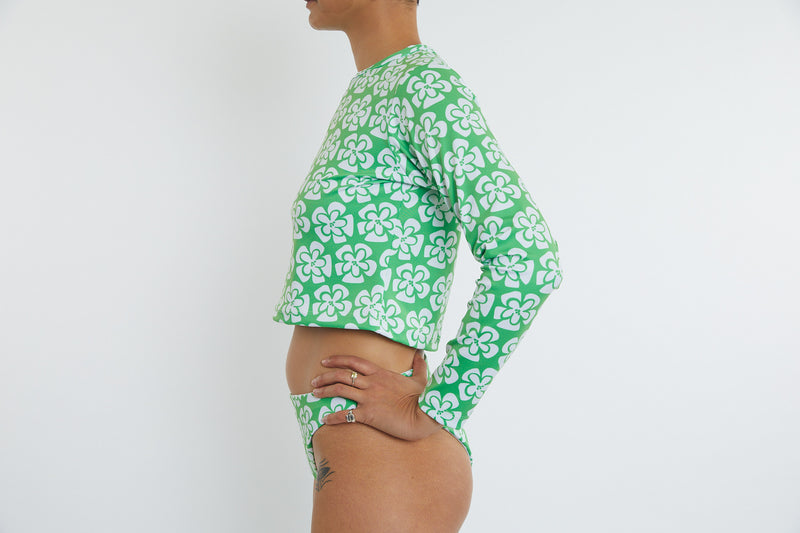 Recycled Long Sleeve Rashie UPF50+ - Chunky Floral