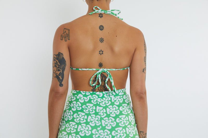 Saturday Recycled Triangle Bikini Top - Chunky Floral