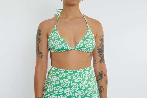 Saturday Recycled Triangle Bikini Top - Chunky Floral