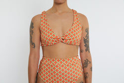 Lena Recycled Twist Bikini Top - Magic Eye