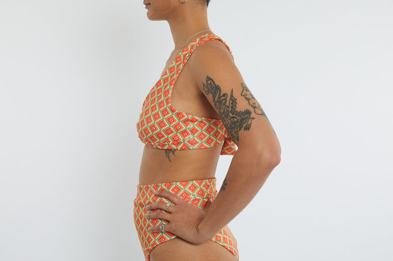 Lena Recycled Twist Bikini Top - Magic Eye